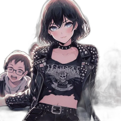 jacket, dress, weapon, mask transparent PNG cut-out