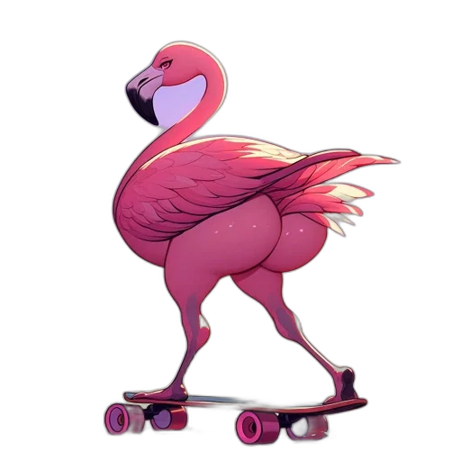 animal, creature, concept art, vaporwave transparent PNG cut-out
