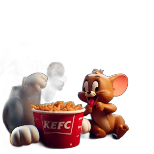 food, animal, 3d render, concept art transparent PNG cut-out