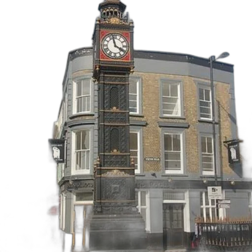 building, photorealistic, 3d render, city street transparent PNG cut-out