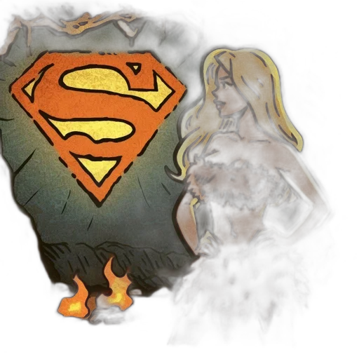 comic book art, concept art, fantasy art, watercolor transparent PNG cut-out