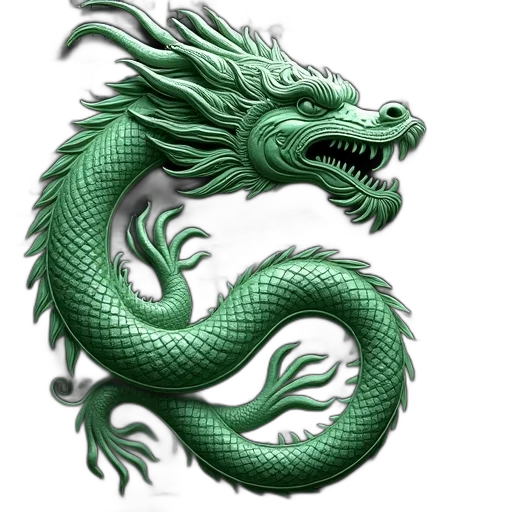 dragon, staff, creature, fantasy art transparent PNG cut-out