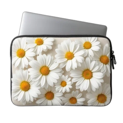 monochrome, white, flowers, laptop transparent PNG cut-out