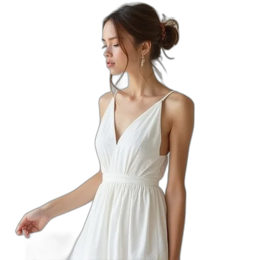 dress, jewelry, white, trend transparent PNG cut-out