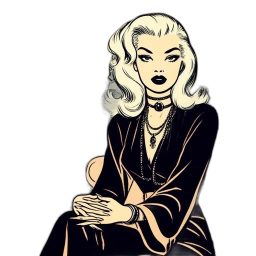 jewelry, dress, cartoon, comic book art transparent PNG cut-out