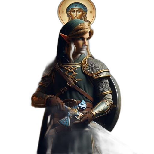 sword, crown, staff, face transparent PNG cut-out