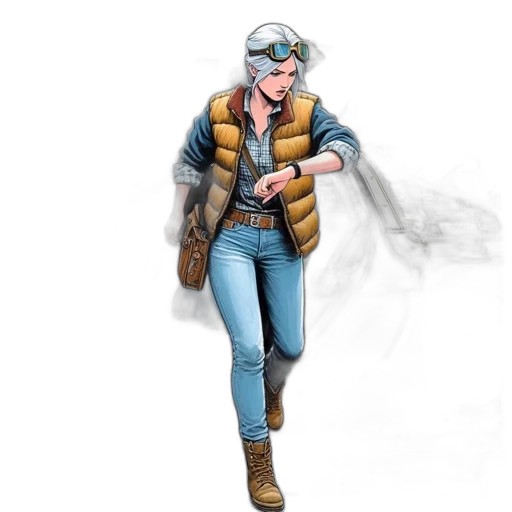 jacket, weapon, hat, concept art transparent PNG cut-out
