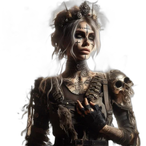 creature, jewelry, dress, concept art transparent PNG cut-out