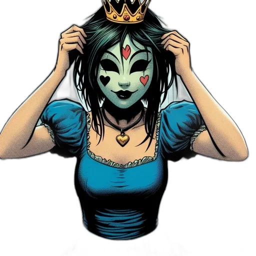 crown, mask, jewelry, comic book art transparent PNG cut-out