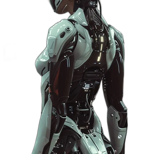 robot, weapon, cyberpunk, concept art transparent PNG cut-out