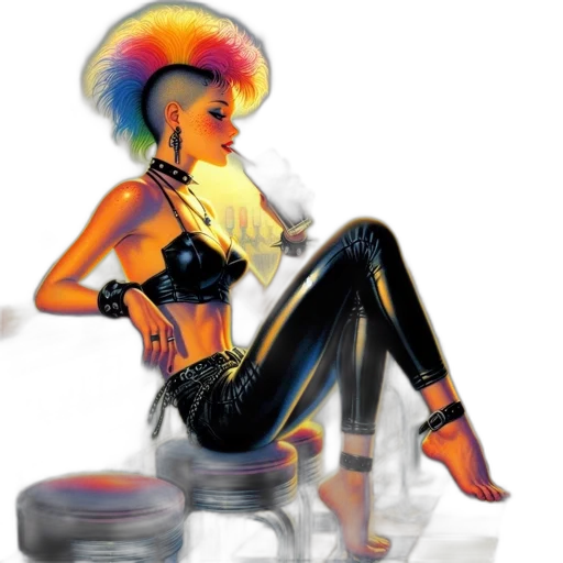 robot, jewelry, concept art, cyberpunk transparent PNG cut-out