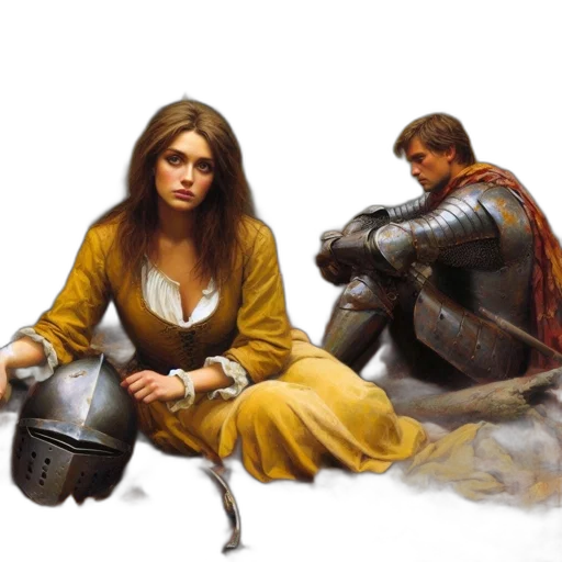 sword, concept art, oil painting, fantasy art transparent PNG cut-out