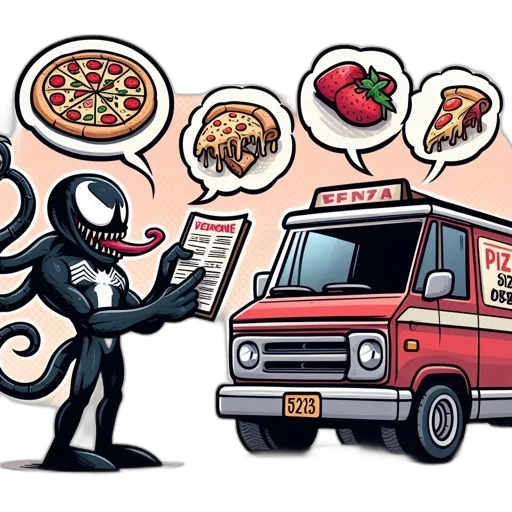 food, comic book art, concept art, pixel art transparent PNG cut-out
