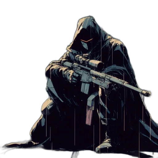 weapon, jacket, concept art, comic book art transparent PNG cut-out