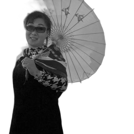 umbrella, staff, dress, photorealistic transparent PNG cut-out