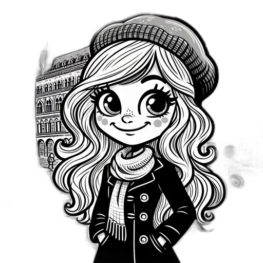 hat, cartoon, comic book art, concept art transparent PNG cut-out