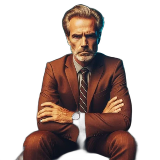 face, jacket, furniture, comic book art transparent PNG cut-out