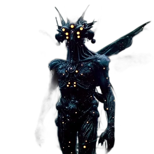 creature, robot, staff, mask transparent PNG cut-out
