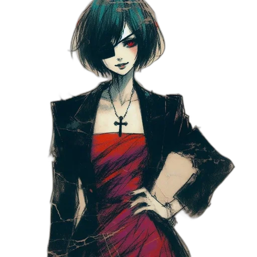 dress, staff, jacket, jewelry transparent PNG cut-out
