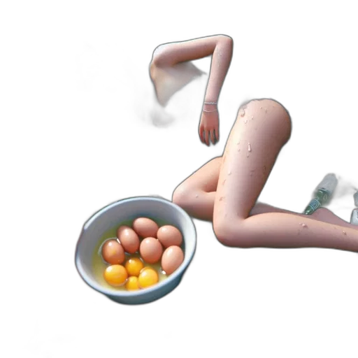 food, 3d render, concept art, animated transparent PNG cut-out