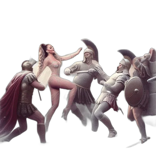 fantasy art, concept art, photorealistic, oil painting transparent PNG cut-out