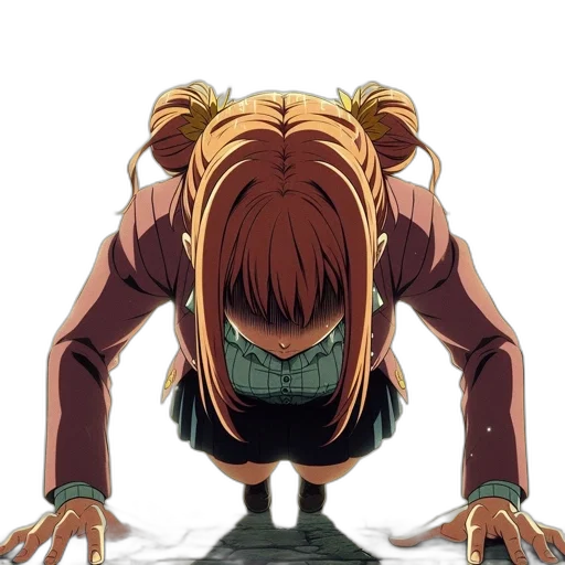 hair, creature, mask, jacket transparent PNG cut-out