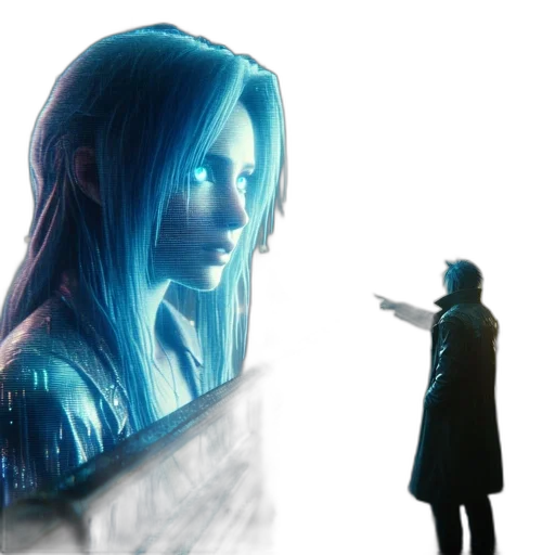 jacket, face, concept art, comic book art transparent PNG cut-out