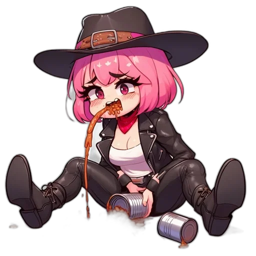 hat, staff, weapon, jacket transparent PNG cut-out