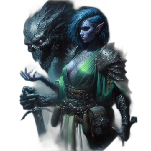 creature, mask, face, staff transparent PNG cut-out