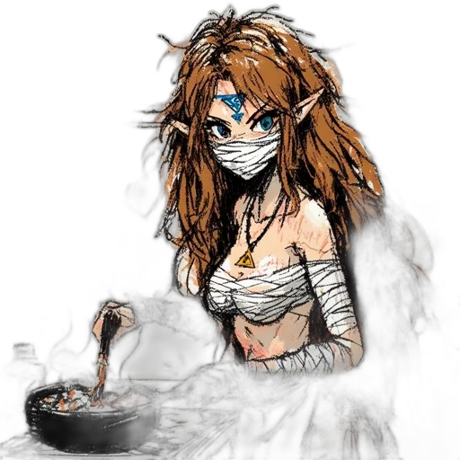 mask, dress, jewelry, concept art transparent PNG cut-out