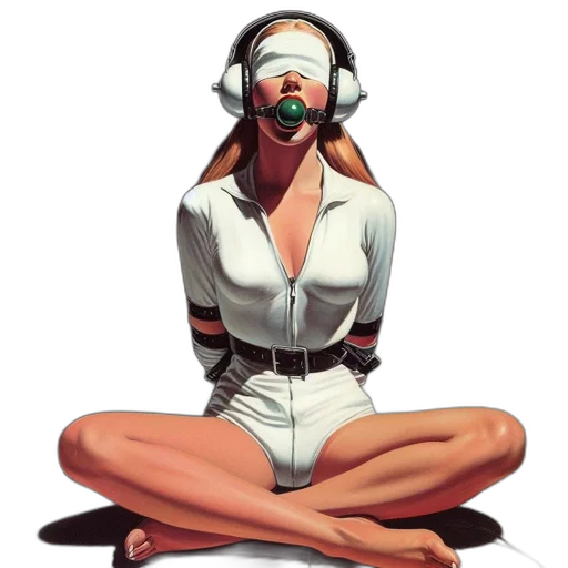 mask, cyberpunk, concept art, comic book art transparent PNG cut-out