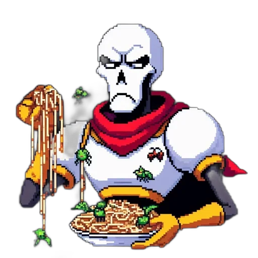 food, robot, pixel art, concept art transparent PNG cut-out