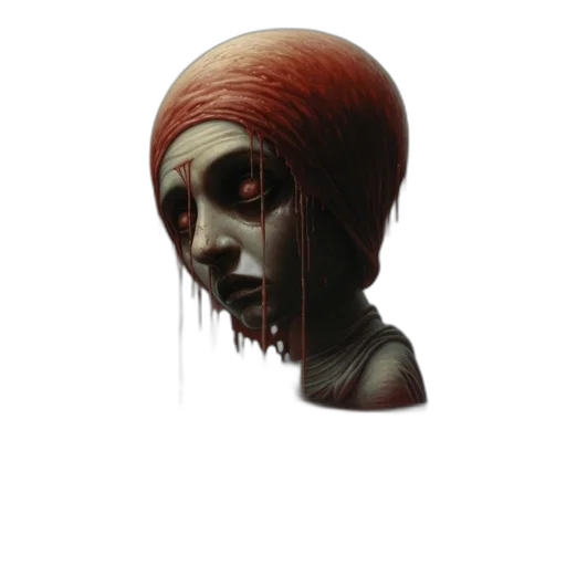 face, mask, creature, hair transparent PNG cut-out