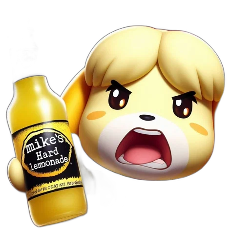 bottle, food, animal, pixel art transparent PNG cut-out
