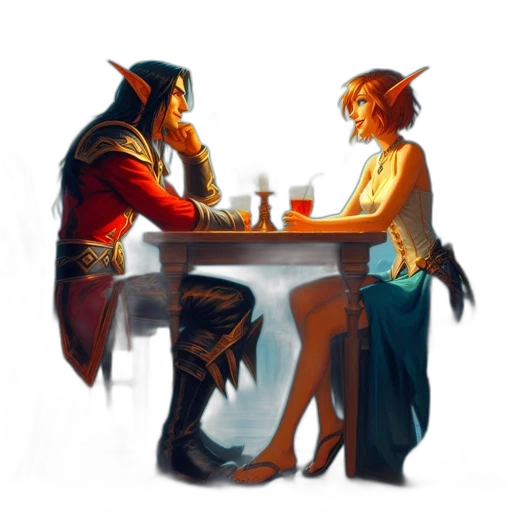 fantasy art, concept art, comic book art, watercolor transparent PNG cut-out