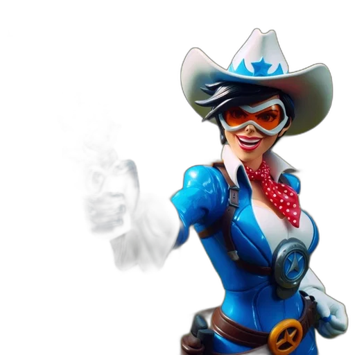 weapon, robot, staff, hat transparent PNG cut-out