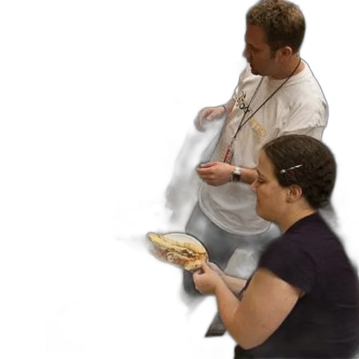 food, staff, jacket, face transparent PNG cut-out