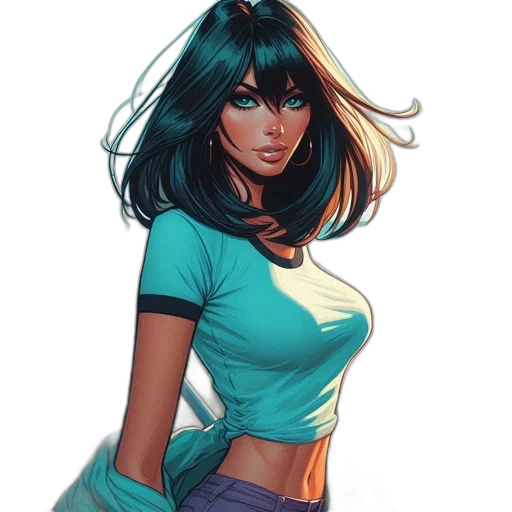 dress, comic book art, concept art, fantasy art transparent PNG cut-out