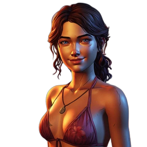 face, dress, jewelry, fantasy art transparent PNG cut-out