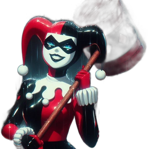 mask, staff, weapon, comic book art transparent PNG cut-out