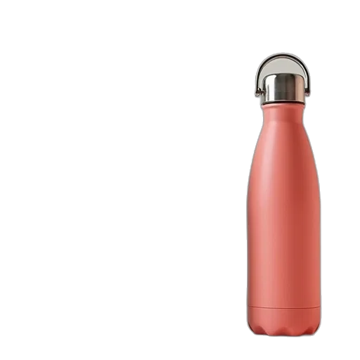 bottle, 3d render, colorful, eco transparent PNG cut-out
