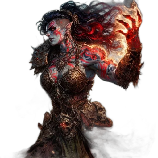 fantasy art, concept art, comic book art, pixel art transparent PNG cut-out
