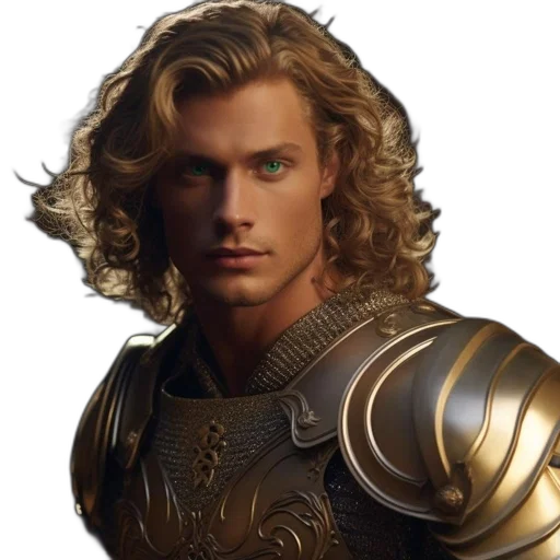sword, hair, face, crown transparent PNG cut-out