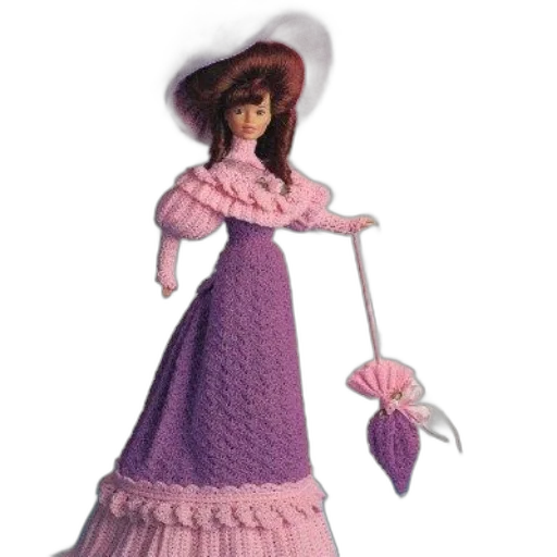 dress, hat, staff, 3d render transparent PNG cut-out