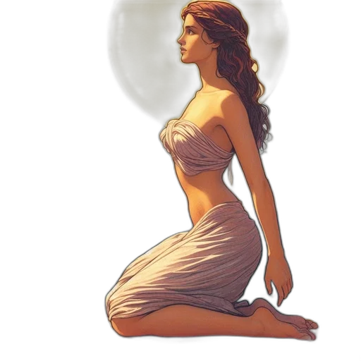 dress, concept art, fantasy art, comic book art transparent PNG cut-out