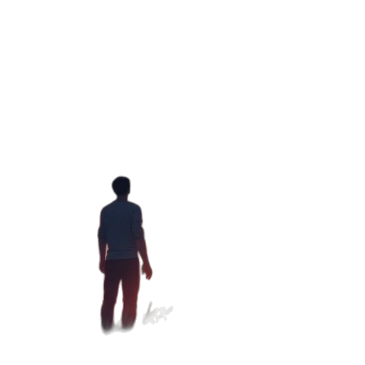 robot, creature, jacket, staff transparent PNG cut-out