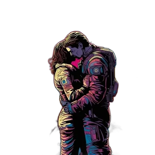 jacket, comic book art, pixel art, concept art transparent PNG cut-out