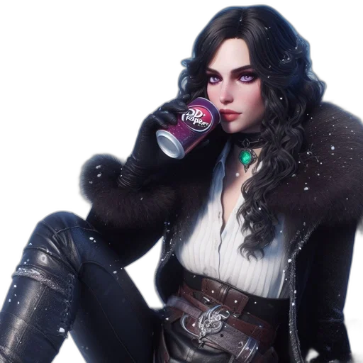 concept art, fantasy art, cyberpunk, photorealistic transparent PNG cut-out