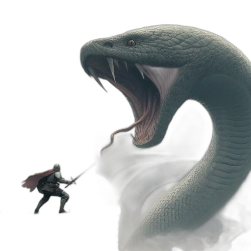 creature, dragon, animal, staff transparent PNG cut-out