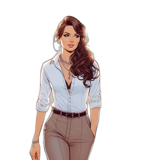 staff, jacket, comic book art, concept art transparent PNG cut-out